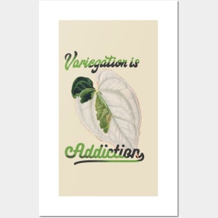 Variegation Addiction - Black Posters and Art